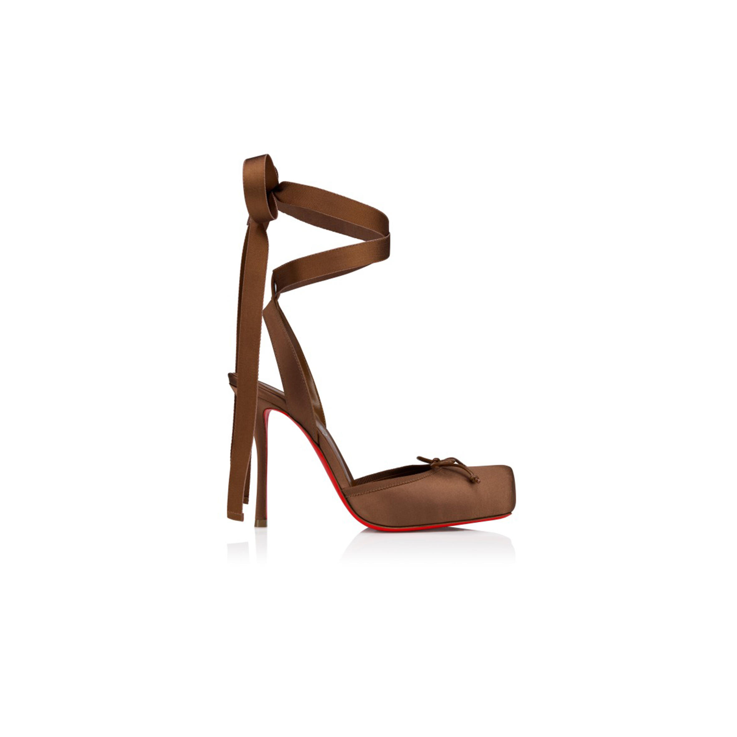 Chr1st1an louboutin cassia lace up100 mm strappy pumps 1250498n248